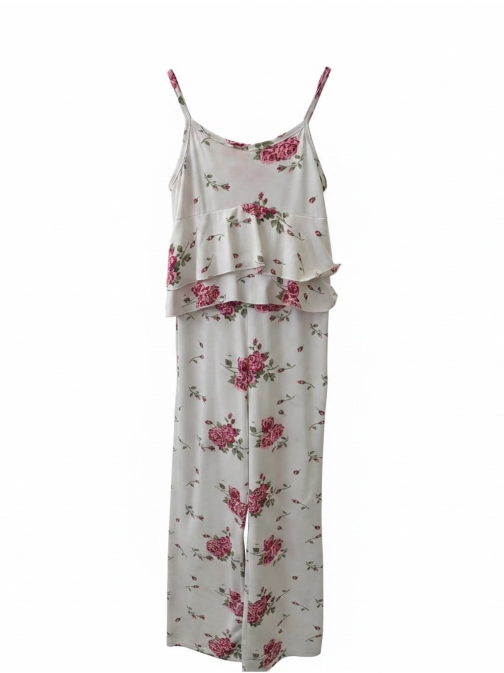 Floral Tiered Ruffle Jumpsuit